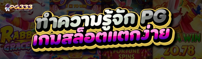 ทำความรู้จัก PG